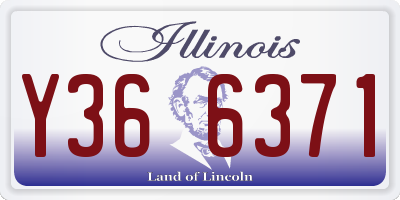 IL license plate Y366371