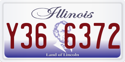 IL license plate Y366372