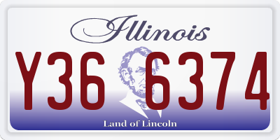 IL license plate Y366374
