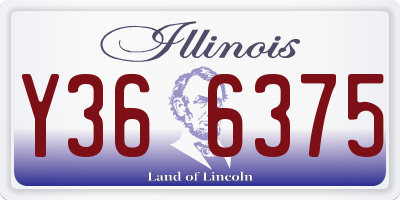 IL license plate Y366375