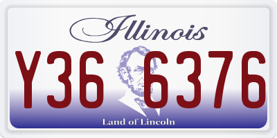 IL license plate Y366376