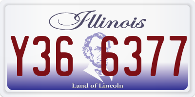 IL license plate Y366377
