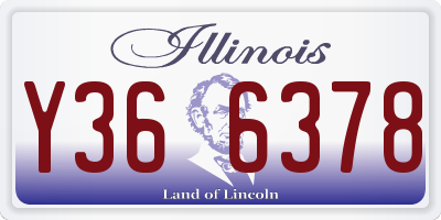 IL license plate Y366378