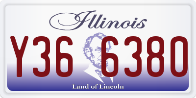 IL license plate Y366380