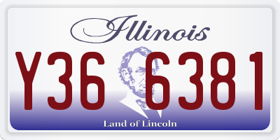 IL license plate Y366381