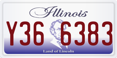 IL license plate Y366383