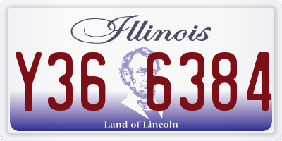 IL license plate Y366384