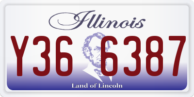 IL license plate Y366387