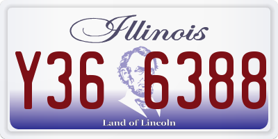 IL license plate Y366388