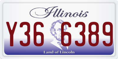 IL license plate Y366389