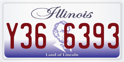 IL license plate Y366393