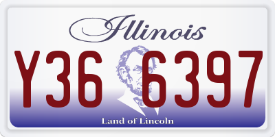 IL license plate Y366397
