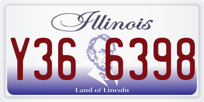 IL license plate Y366398