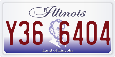 IL license plate Y366404