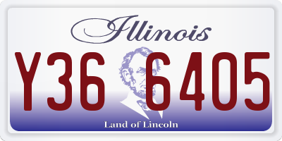 IL license plate Y366405