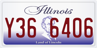 IL license plate Y366406