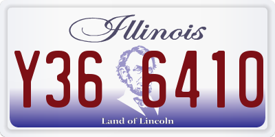 IL license plate Y366410