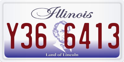 IL license plate Y366413