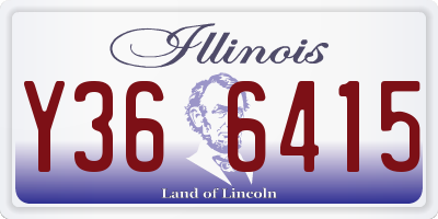 IL license plate Y366415