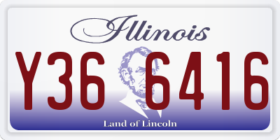 IL license plate Y366416