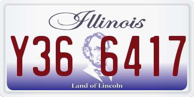 IL license plate Y366417