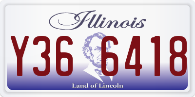 IL license plate Y366418
