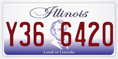 IL license plate Y366420