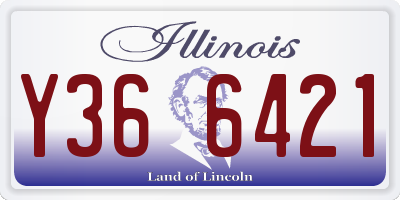 IL license plate Y366421