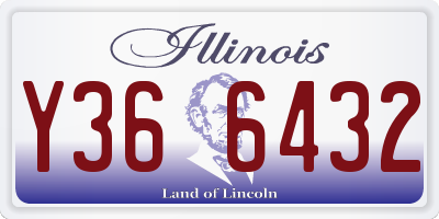 IL license plate Y366432