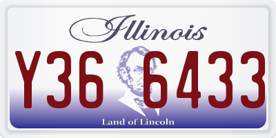 IL license plate Y366433