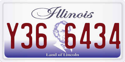 IL license plate Y366434
