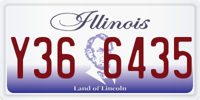 IL license plate Y366435