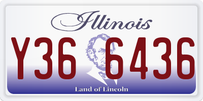 IL license plate Y366436