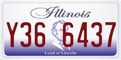 IL license plate Y366437
