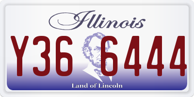 IL license plate Y366444
