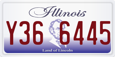 IL license plate Y366445