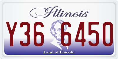 IL license plate Y366450