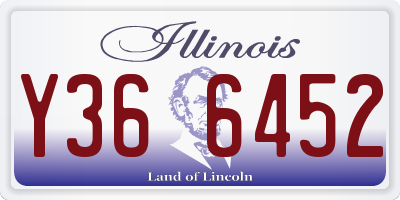 IL license plate Y366452
