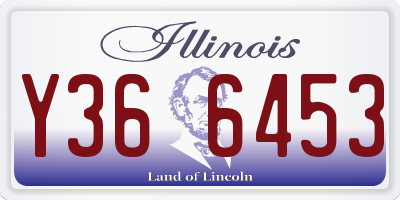IL license plate Y366453