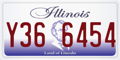 IL license plate Y366454