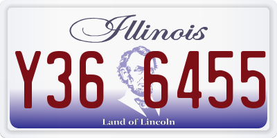 IL license plate Y366455