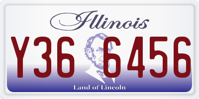 IL license plate Y366456
