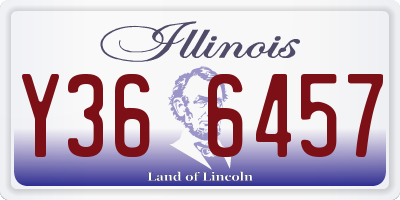 IL license plate Y366457