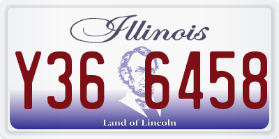 IL license plate Y366458