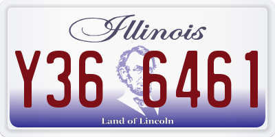 IL license plate Y366461