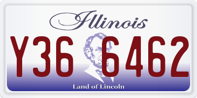 IL license plate Y366462