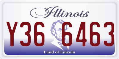 IL license plate Y366463