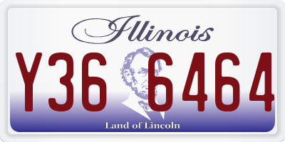 IL license plate Y366464