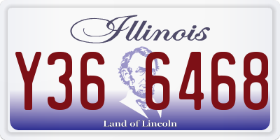 IL license plate Y366468