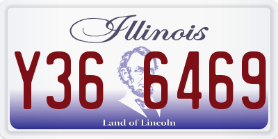 IL license plate Y366469